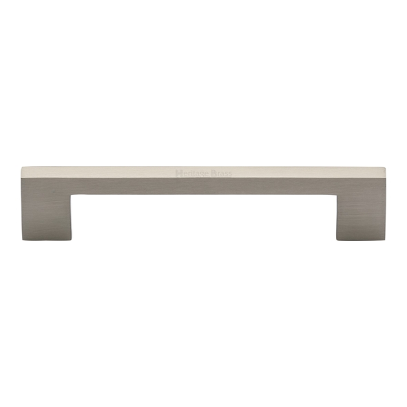 C0337 128-SN • 128 x 148 x 30mm • Satin Nickel • Heritage Brass Metro Cabinet Pull Handle